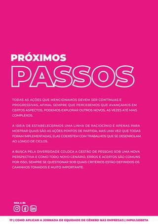 17 I COMO APLICAR A JORNADA DE EQUIDADE DE CiÊNERO NAS EMPRESAS I IMPULSOBETA
 
