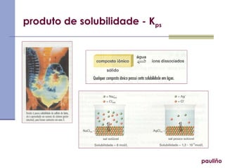 produto de solubilidade - K ps pauliño 