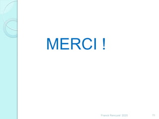 MERCI !
71Franck Rencurel 2020
 