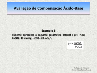 Avaliação do Equilíbrio Ácido-BasePasso 1Ac. Felipe M. PatrocínioUniversidade Castelo Branco