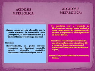 IMPORTANCIA DEL EQUILIBRIO ÁCIDO-BÁSICO