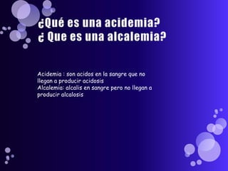 COMPLICACIONES GENERALES DE LAS EXTRACCIONES PARA GASOMETRÍASInfecciones de tejidos blandos o huesos subyacentesOsteocondritisOsteomielitisCelulitis por formación de abscesosSangrado excesivo por el punto de punciónFormación de hematomasFlebitisLaceración de arteria o nervio adyacenteTrombosis o embolia en punción de grandes vasosPunciones múltiples para localizar arteriasDesmayo o sensación de mareoEn las extracciones de catéter central se puede producir la formación de trombos o la coagulación del catéterEmbolia aérea o líquida por excesivo lavadoInfecciones y sepsisAnemia iatrogénicaDilución de la muestra