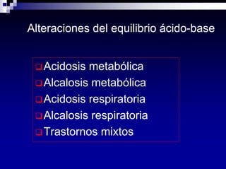 Equilibrio Acido Base Dra Costa