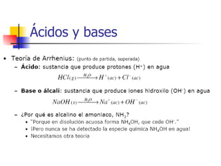 Ácidos y bases