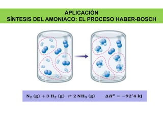 APLICACIÓN
SÍNTESIS DEL AMONIACO: EL PROCESO HABER-BOSCH
 