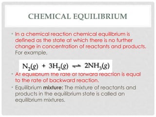 Equilibrium presentation grade 11 chemis | PPTX