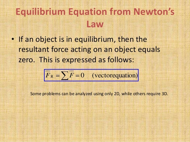 mechanical equilibrium 3d