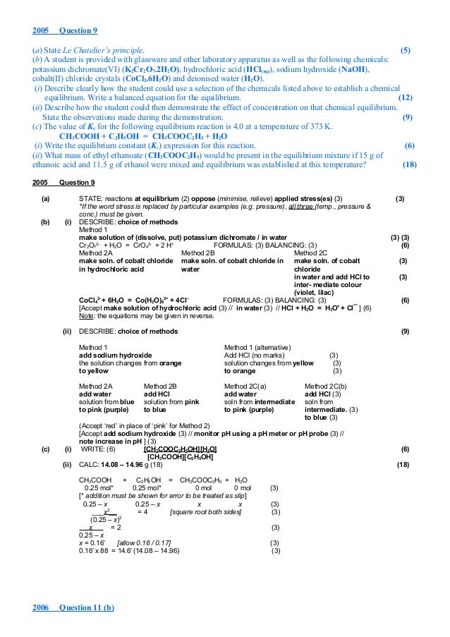 Equilibrium exam questions with solutions 1 Equilibrium exam questions with solutions 1