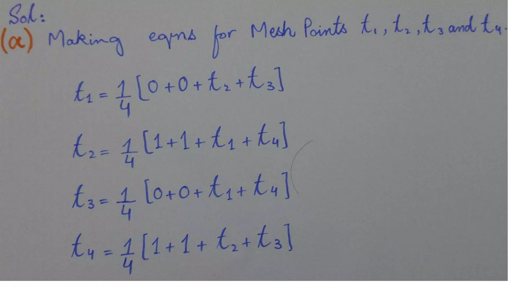 Equilibrium Temperature Distributions Application In Linear Algebra