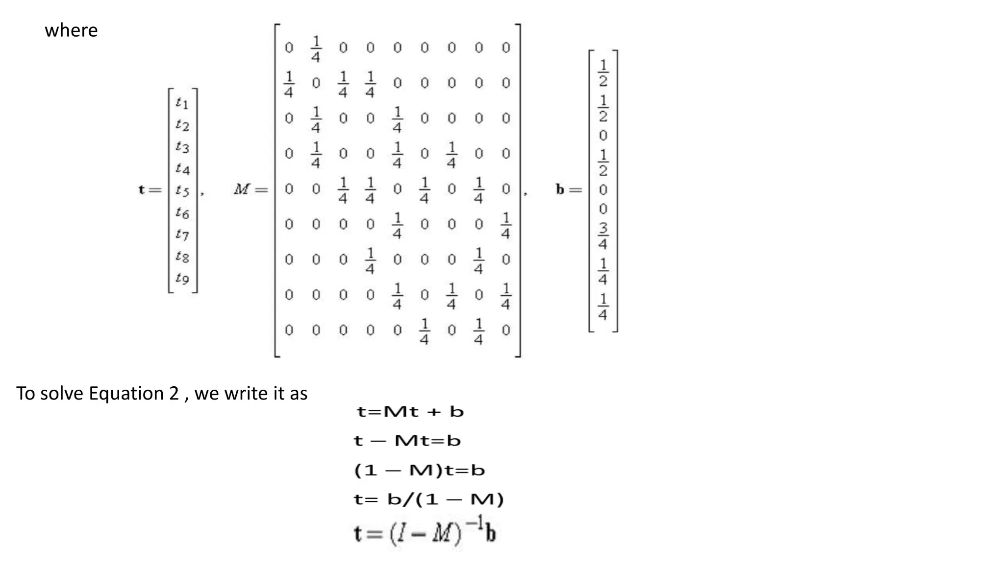 where
To solve Equation 2 , we write it as
 