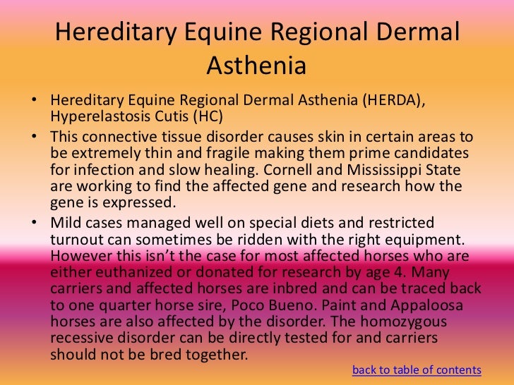 Equine disorders