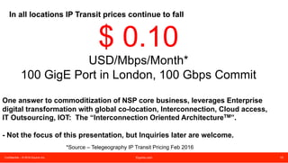 Confidential – © 2016 Equinix Inc. Equinix.com 10
Peering Essential #3
 