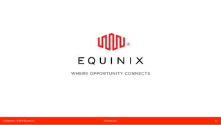 Confidential – © 2016 Equinix Inc. Equinix.com 31
 