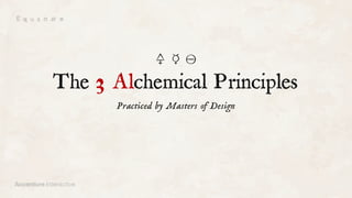 Alchemy Principles Three Alchemical Principles