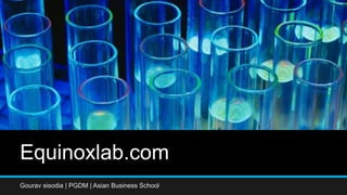 Equinoxlab.com
Gourav sisodia | PGDM | Asian Business School
 