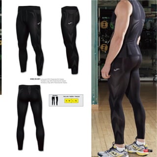 4482.55.901 Long pant 92% Polyamide 8% Elastan
              Pantalón largo 92% Poliamida 8% Elastan
              Pantalone lungo 92% Poliamida 8% Elastan




                               BRAMA
                                                TALLAS / SIZES / TAGLIE


                                                    S-M     L - XL




                                                                          133
 