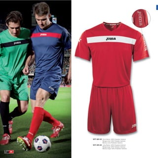 KIT1.981.03 Short Sleeve 100% Polyester Interlock
                   Manga corta 100% Poliester Interlock
                   Manica corta Poliestere Interlock
     KIT1.991.03 Long Sleeve 100% Polyester Interlock
                   Manga larga 100% Poliester Interlock
                   Manica lunga 100% Poliestere Interlock

64
 