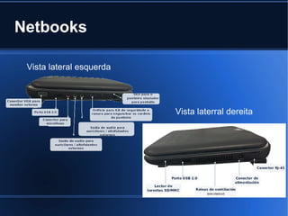 Netbooks

 Vista lateral esquerda




                          Vista laterral dereita
 