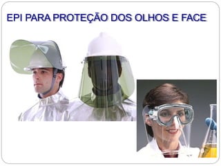 EPI PARA PROTEÇÃO DOS OLHOS E FACE
 