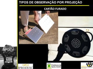 TIPOS DE OBSERVAÇÃO POR PROJEÇÃO
CARTÃO FURADO
 