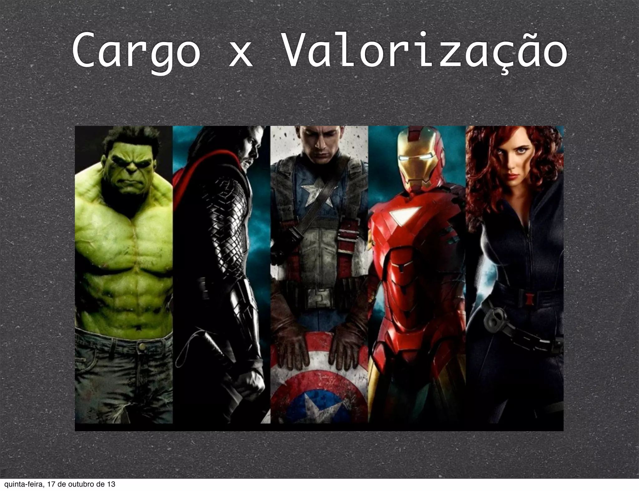 Cargo x Valorização

quinta-feira, 17 de outubro de 13

 