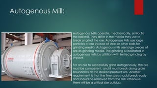 in various crushing and grinding, milling | PPTX