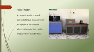 EQUIPMENT FOR RESEARCH WORKS AT DICON RESEARCH &.pptx