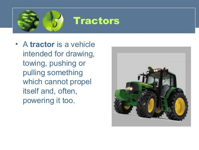 Equipment In Agriculture