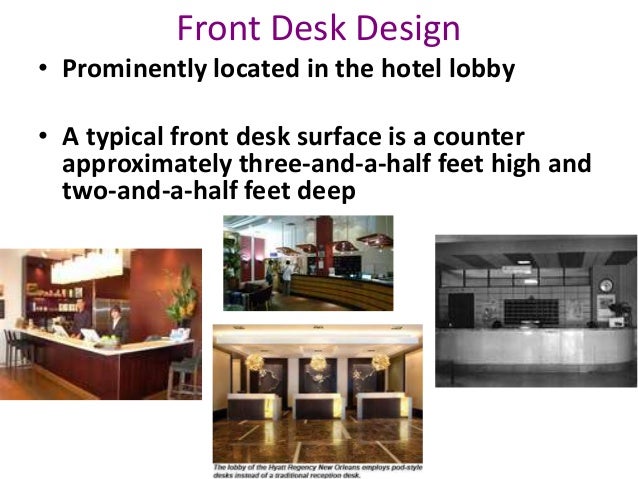 Equipment In Hotel Front Office