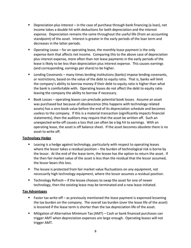 Equipment Leasing Basics