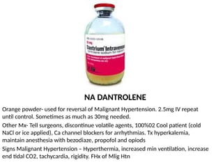 Anesthesia Powder Equipment and Medication Powerpoint Presentation | PPTX