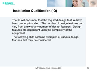 Installation Qualification Draw Equipment qualification | PDF