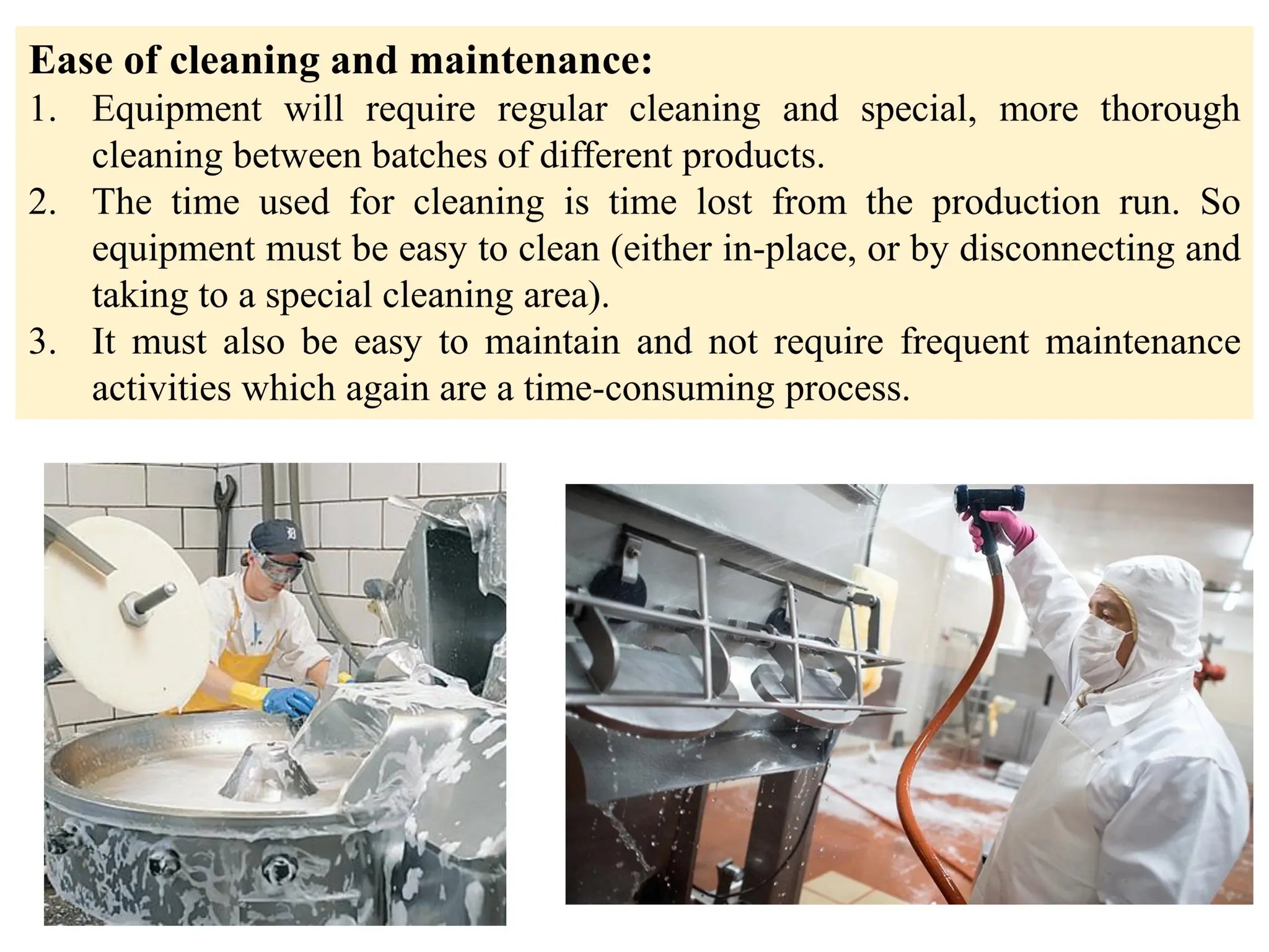 EQUIPMENTS SELECTION IN PHARMACEUTICAL INDUSTRY