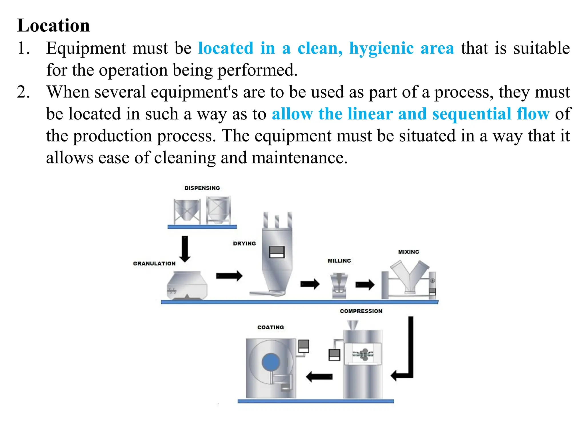 EQUIPMENTS SELECTION IN PHARMACEUTICAL INDUSTRY