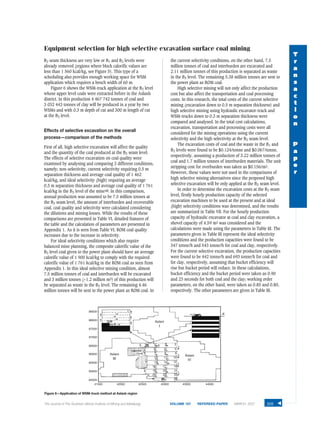 Equipment selection for high selective excavation surface coal mining | PDF