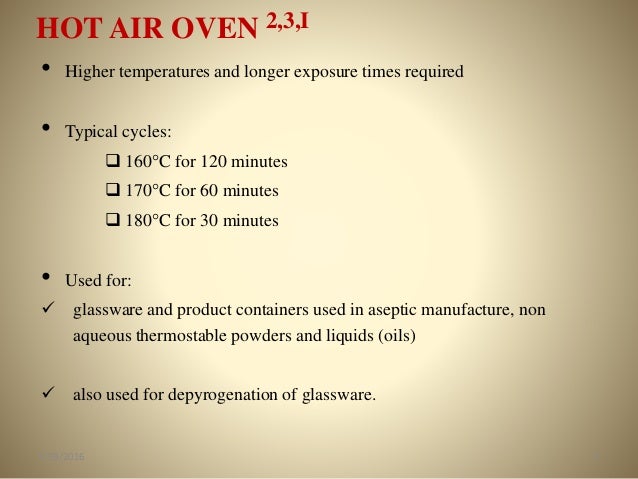 Equipment Validation Hot Air Oven