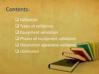 Equipment validation | PPTX
