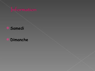 Samedi Dimanche 