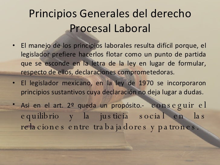 Principios De Derecho Procesal Laboral