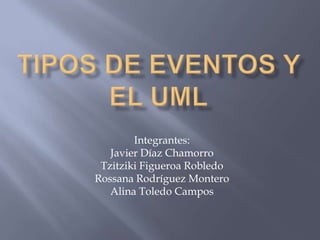 Integrantes:
   Javier Díaz Chamorro
 Tzitziki Figueroa Robledo
Rossana Rodríguez Montero
   Alina Toledo Campos
 