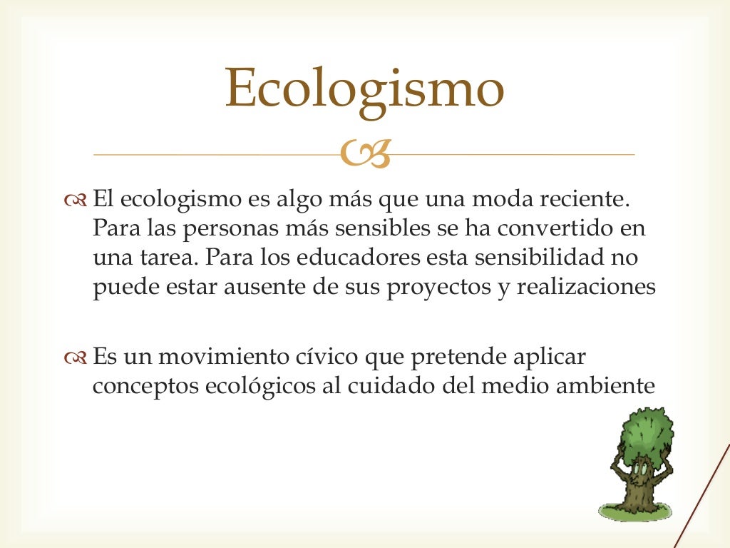 El respeto al medio ambiente El respeto al medio ambiente