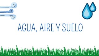 AGUA, AIRE Y SUELO
 