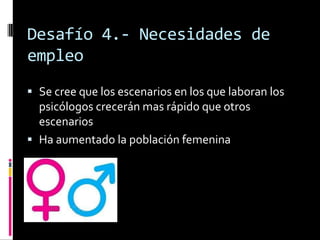 Desafío 2.- Prescripción de derechos para los psicólogos clínicos Privilegios de prescripciónLos psicólogos carecen de capacitación para prescribir