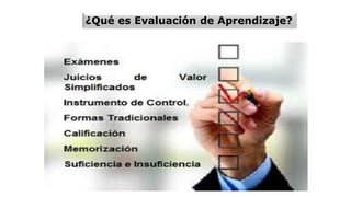 ¿Qué es Evaluación de Aprendizaje?
 