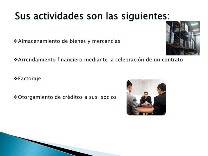 organizaciones auxiliares de credito segunda exposicion