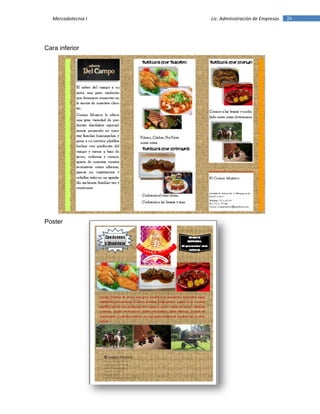 26Mercadotecnia I Lic. Administración de Empresas
Cara inferior
Poster
 