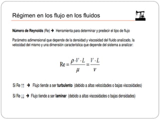Régimen en los flujo en los fluidos
 
