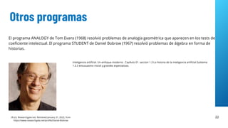 Historia de la Inteligencia Artificial Presentación | PDF