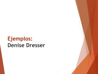 Ejemplos:
Denise Dresser
 
