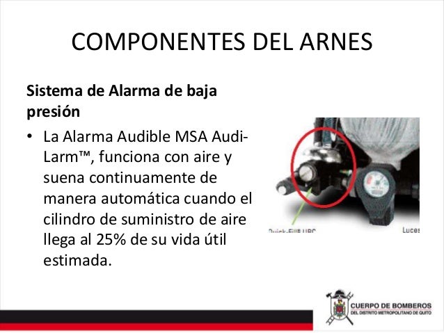 Equipo de respiracion autonoma